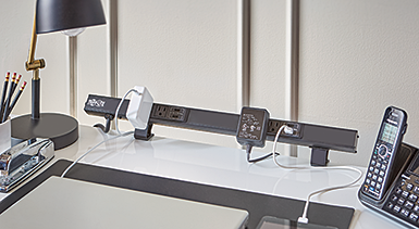 AC/USB Power Strips with Mounting Clamps